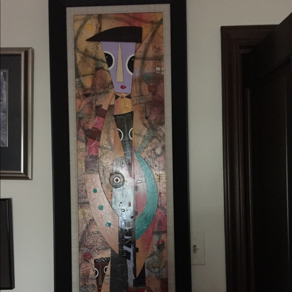 Original Stacy Brown Broken Glass Art
